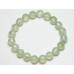 マスカットグリーンプレナイト10mm/128面カットブレスレット