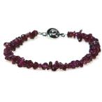 ロードライトガーネットチップブレスレット1月誕生石15cm16.5cm18...