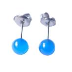 ブルーメノウ6ｍｍチタンピアスメンズレディースアクセサリーパワーストーンジ...