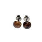 AAAコッパールチルクォーツカボションカット8ｍｍチタンピアス
