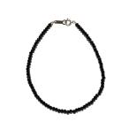 漆黒の輝きブラックスピネルK18WGブレスレットギフトプレゼント数珠念珠天...