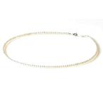 超小粒の淡水真珠チョーカーネックレス38cm40cm42cm45cm6月誕...