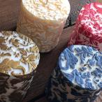 Damask Leaf Round Pillar