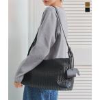 ショッピング神戸 レタス バッグ レディース 通勤 通学 オフィス ショルダーバッグ メッシュバッグ ななめ掛け 収納力 50代 40代 編みこみ かばん B1645