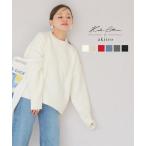 ショッピング神戸 レタス 田中亜希子さんコラボ トップス ニット セーター レディース フラッフィーニット 50代 40代 30代 C6774