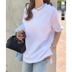 Tシャツ 半袖 レディース トップス ヘビーウェイト ユニセックス コットン バスク 大人 40代 50代 30代 オーバーサイズ C7474
