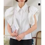 ブラウス フリル フリルブラウス 白 50代 トップス レディース 40代 上品 プチ襟 シワになりにくい C7485
