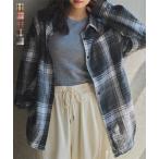 チェックシャツ レディース ネルシャツ シャツ 長袖 トップス チェック 40代 50代 チェック柄シャツ C7693