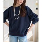 スウェット レディース トップス 長袖 トレーナー 綿100％ スエット 体型カバー コーデ 50代 40代 C7817