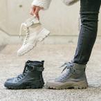 ブーツ ショートブーツ レディース モード ビガーブーツ ミリタリー 編み上げ キャンバス地 ワークブーツ カジュアル I2011