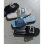 ショッピングサンダル レディース 歩きやすい サンダル レディース 歩きやすい 50代 40代 60代 ミュール ビジュー 靴 シューズ フラットサンダル I2612