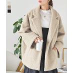 コート レディース テーラード 40代 50代 30代 冬 秋 プードル ミドル丈 リングウール アウター K1244