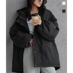 ブルゾン レディース 中綿 アウター ビッグシルエット フード ロング モンスターブルゾン モンスターパーカー K1378送料無料