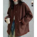 ショッピングもこもこ ボアコート レディース ムートンコート リバーシブル アウター 40代 ムートンジャケット K1394送料無料