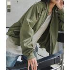 日替わりセール アウター レディース ブルゾン 春 40代 裾バルーンジップブルゾン 羽織り MA-1 カーキ ライトアウター K1433送料無料