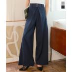ショッピング神戸 レタス ワイドパンツ レディース きれいめ タックワイドパンツ タックパンツ 50代 40代 フロントホック M4211