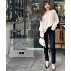 ショッピング神戸 レタス [ 岡部あゆみさんコラボ ］ストレートデニム レディース パンツ ボトムス ジーンズ 40代 50代 きれいめ Gパン ジーパン M4245