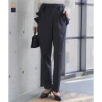 ショッピングセール ボトムス 日替わりセール ボトムス レディース セレモニースーツ スラックス テーパードパンツ ストレッチ フリルポケット ママ ハレの日 M4291送料無料