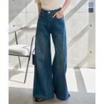 デニムパンツ レディース ワイドパンツ デニム ワイドデニムパンツ ジーンズ ストレッチデニム 40代 M4398