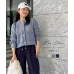 Yuumiさんコラボ ノーカラージャケット レディース ニットジャケット 親子ペアルック 長袖 40代 50代 N1085