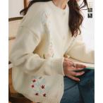ショッピング神戸 レタス セール カーディガン レディース 長袖 ニットカーディガン 刺繍 40代 50代 セーター ニットカーデ 暖かい N1254送料無料