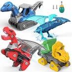 SUMXTECH 恐竜おもちゃ 組み立ておもちゃ 電動ドリルおもちゃセット 人気 大工さんごっこ DIY組み立て式の恐竜おもちゃ STEM知