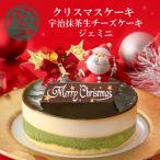 クリスマスケーキ 宇治抹茶生チーズケーキジェミニ 4号 (約12cm 2〜4名様) チーズケーキ クリスマス 2025 予約 ギフト プレゼント xmas 京都 抹茶ケーキ