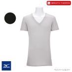 ブレスサーモふんわりタッチV首半袖シャツ（メンズ）