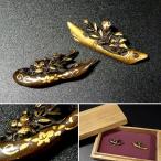 .. превосходящий . меч принадлежности цветок . бамбук .. подвешивание цветок . map глаз . нет . красный медь земля форма гравировка .. цветная роспись первоклассный маленький . умение косметика с коробкой samurai TST-43