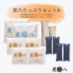ショッピング炭八 炭八 炭八たっぷりセットA 室内調湿木炭 炭八スマート小袋 押入用炭八 炭八ミニ 除湿剤 消臭 防カビ ダニ 結露 繰り返し使える 半永久的 出雲屋炭八
