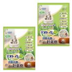 猫砂 システム デオトイレ 飛び散らない針葉樹の消臭・抗菌チップ 木材タイプ 4L×2袋