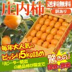 （オープン記念）山形県産 訳あり庄内柿 5kg前後 M/Lサイズ 種なし 渋抜き済み 産地直送 取り寄せ ご家庭用(送料無料)