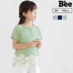 ショッピング韓国子供服 半袖トップス 女の子 子供服 子ども服 こども服 キッズ 春 夏 90 100 110 120 130 140 150 半袖 レース 花 チュニック