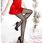 送料無料 セクシー ストッキング ブラック 正方形 方眼 グラフチェック 柄 網タイツ 網目 美脚 効果 スリムレギンス 秋 クリスマス 防寒対策 温感