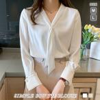 ブラウスレディース春夏春夏白ブラウ...