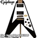 Epiphone Kirk Hammett 1979 Flying V Ebony カークハメットモデル(クリップチューナー、スペア弦付き)エピフォン フライングV メタリカ