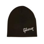GIBSON ニットキャップ G-BEANIE ブラック/ホワイトロゴ(定形外郵便発送)