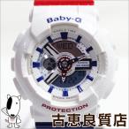 カシオ CASIO Baby-G BA-110TR-7AJF White Tricolor Series トリコロール レディース 腕時計/中古/美品/質屋出店/あすつく/MT956