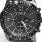 セイコー　SEIKO ワイアード クロノ　カーキ/グリーン　メンズ 腕時計　カーキ文字盤　7T12-0AA0　ミリタリー 質屋出店 MT1542 中古・美品