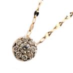 ショッピング古 KASHIKEY カシケイ  K18BG アダマス エステールコラボ ネックレス ダイヤモンド0.25ct 3.3g 〜70cm フリーチェーン レディース 中古 美品
