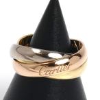 CARTIER カルティエ K18PG ピンクゴールド K18YG イエローゴールド K18WG トリニティ リング・指輪 6号 46 6.1g レディース 中古 美品