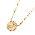 TIFFANY&amp;Co. ティファニー K18PG ピンクゴールド 1837 サークル ダイヤ ネックレス ダイヤモンド 2.5g 41cm レディース 中古