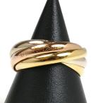 CARTIER カルティエ K18YG/PG/WG les must de Cartier 5連 トリニティ リング・指輪 14号 54 8.6g レディース 中古