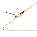 K18PG ピンクゴールド ネックレス 1.3g 〜45cm シリンダー レディース 中古