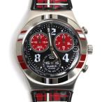 MT3551 SWATCH IRONY CHRONO ROCK'N'TARTAN スウォッチ クロノグラフ ウォッチ メンズ タータンチェック YCS504/中古/美品