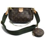 LOUIS VUITTON ルイ・ヴィトン ミュルティポシェットアクセソワール ショルダーバッグ モノグラム カーキ M44813 レディース 中古 美品