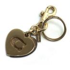 COACH Coach signature Heart кольцо для ключей брелок для ключа Brown 91478 женский б/у 