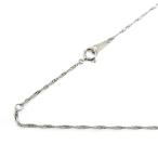 ショッピング古 Pt850プラチナ ネックレス スクリュー 1.8g 42cm レディース 中古