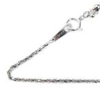 K18WG ホワイトゴールド ネックレス 8.4g 〜50cm フリーチェーン ユニセックス 中古