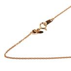 ショッピングピンクゴールド K18PG ピンクゴールド ネックレス 小豆 3.5g 〜50cm フリーチェーン レディース 中古 美品